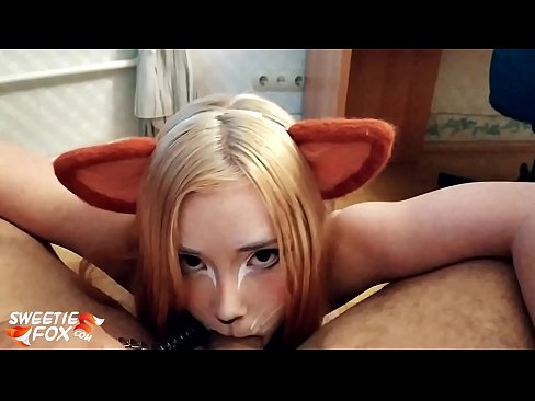 ❤️ Kitsune هن جي وات ۾ ڊڪ ۽ ڪم نگل سپر فحش